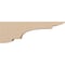 Ekena Millwork 5"W x 30"D x 10"H Thin New Brighton Rough Cedar Woodgrain TimberThane Corbel, Primed Tan CORUR05X30X10NEBRCPR - alternate 3